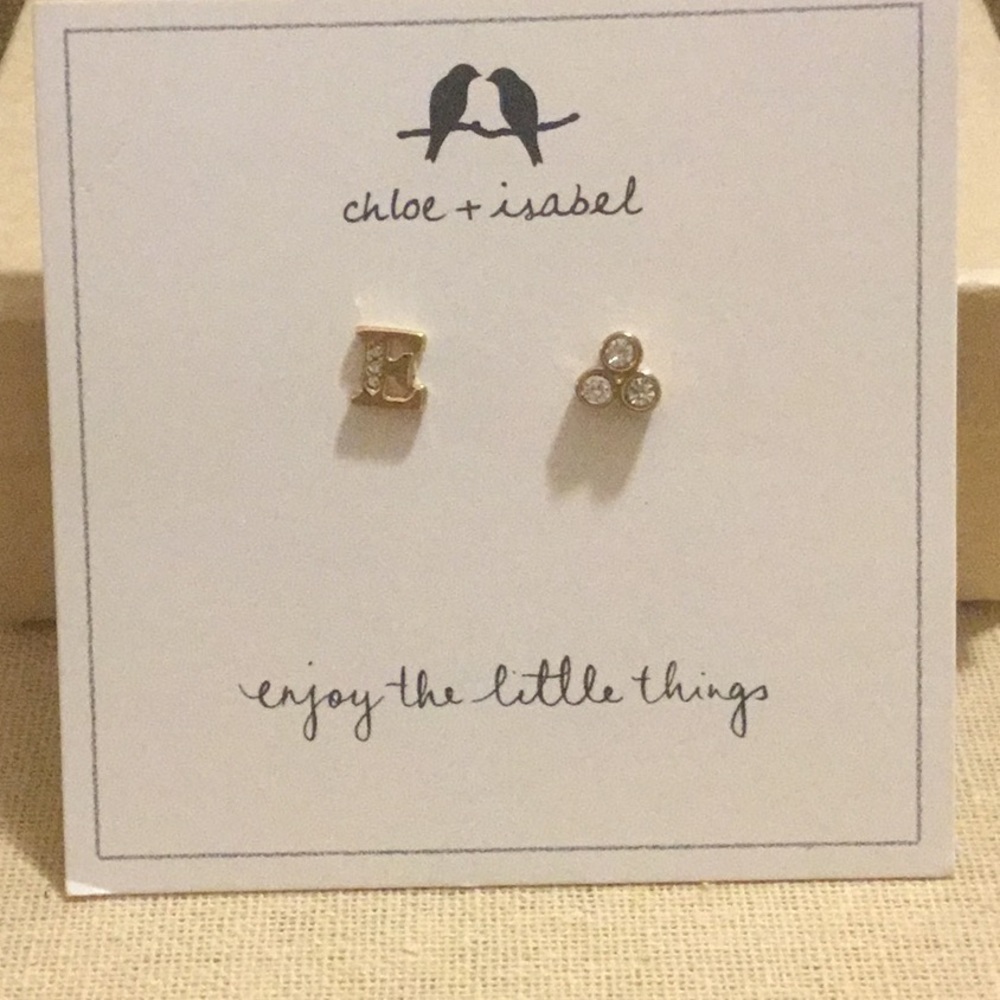 Chloe and Isabel mismatched alphabet studs